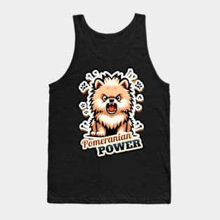 Pomeranian Angry Tank Top